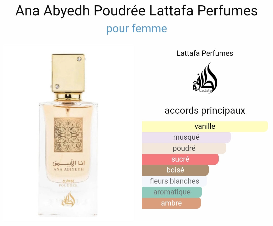 Ana Al Abiyedh Poudré - Lattafa