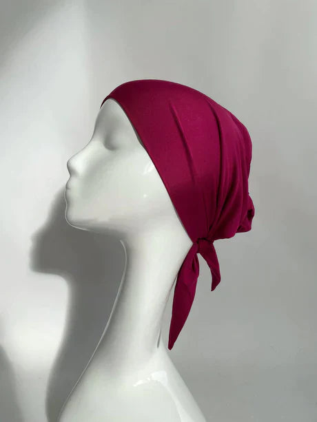 Bonnet hijab - Dark red